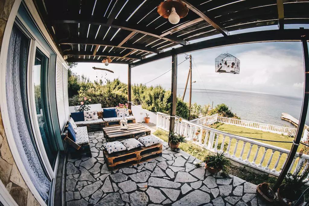 Villa Galanis By The Sea Нифорейка Экстерьер фото